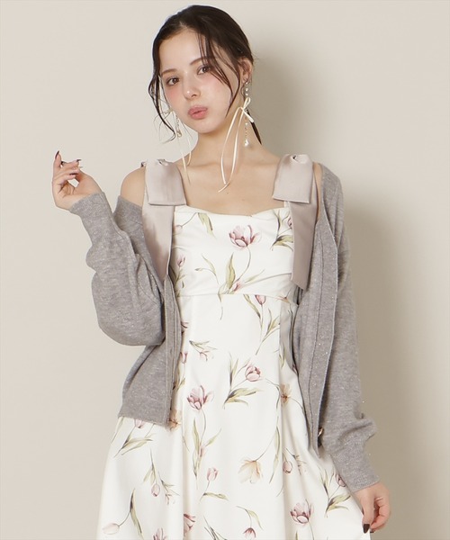 WILLSELECTION（ウィルセレクション）の「ミドルゲージカーディガン（カーディガン/ボレロ・レディース・オフホワイト/ブルー/ピンク/ライトグレー・FREE）」の13枚目の写真