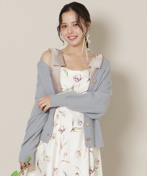 WILLSELECTION（ウィルセレクション）の「ミドルゲージカーディガン（カーディガン/ボレロ・レディース・オフホワイト/ブルー/ピンク/ライトグレー・FREE）」の21枚目の写真