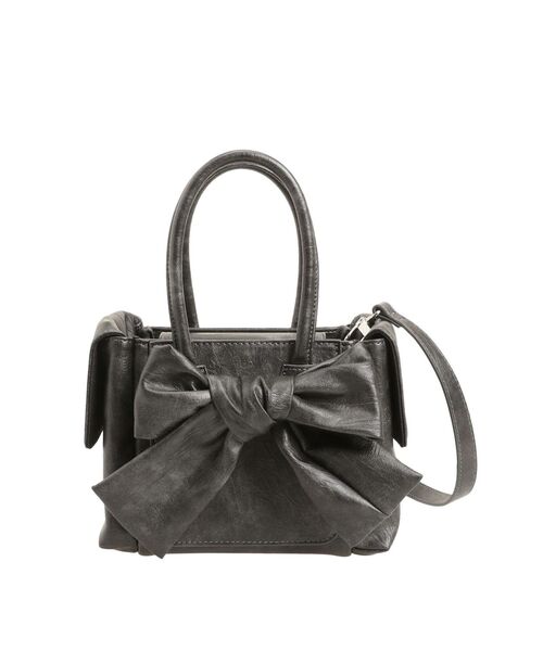 EMODA（エモダ）の「リボンボックスバッグ（ハンドバッグ・レディース・ブラウン/ブラック/ブルー・FREE）」の21枚目の写真