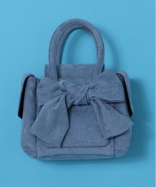 EMODA（エモダ）の「リボンボックスバッグ（ハンドバッグ・レディース・ブラウン/ブラック/ブルー・FREE）」の5枚目の写真