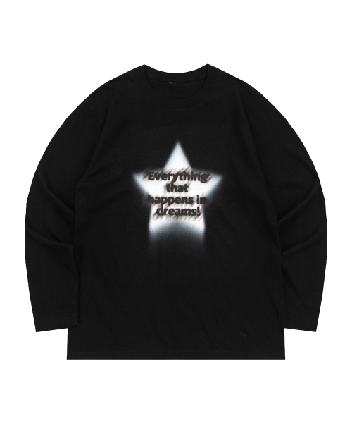 KENDA(ケンダ)の「FAINT STAR LONG SLEEVE (BLACK)(Tシャツ/カットソー・レディース・ブラック・S/M)」の1枚目の写真