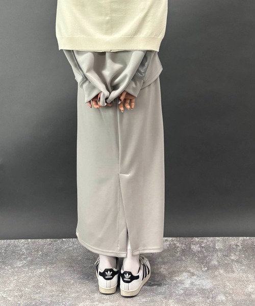 NICOLE white（ニコルホワイト）の「【セットアイテム】プルオーバー×タイトスカート（ワンピース・レディース・グリーン/ライトグレー/チャコールグレー/ブラック・FREE）」の17枚目の写真