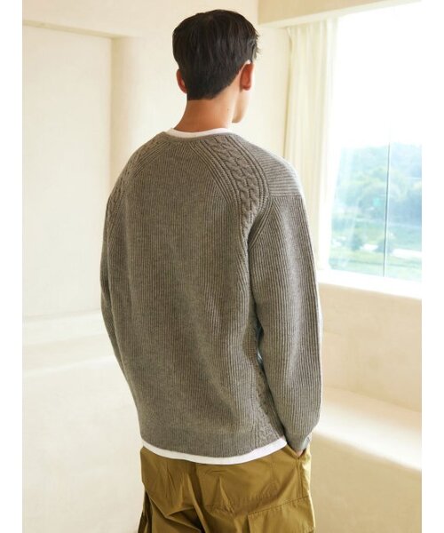 AYIHOLIC CASHMERE（アイホリックカシミア）の「ダブルジップ ゴルジ ワイカーディガン メランジグレー #3COLOR（カーディガン/ボレロ・レディース・その他・M/L）」の6枚目の写真