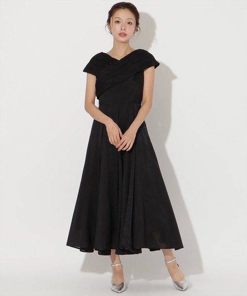 AND COUTURE（アンドクチュール）の「チュールカシュクールドレス（ドレス・レディース・ブラック/ライトグレー/ピンク・FREE）」の2枚目の写真