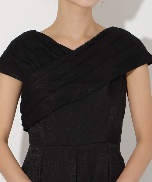 AND COUTURE（アンドクチュール）の「チュールカシュクールドレス（ドレス・レディース・ブラック/ライトグレー/ピンク・FREE）」の6枚目の写真