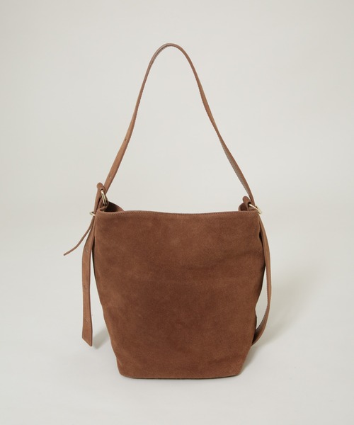 AULENTTI（オウレンティ）の「AULENTTI/スエードワンショルダーバッグ（ショルダーバッグ・レディース・ブラウン/ベージュ・FREE）」の5枚目の写真