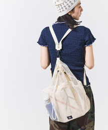 UMBRO × FREAK'S STORE/アンブロ 別注 マルチway ナイロンコード付き メッシュバッグ /バックパック/ワンショルダーバッグ/ショルダーバッグ