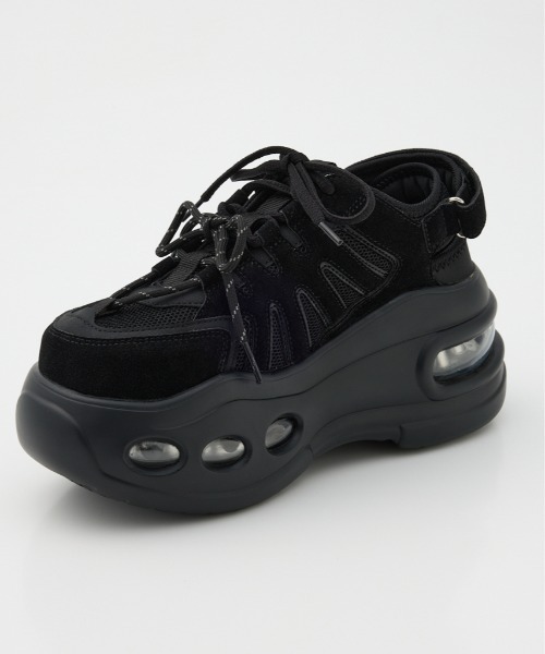 RODEO CROWNS WIDE BOWL（ロデオクラウンズワイドボウル）の「ボリュームソールベルトスニーカー（スニーカー・レディース・ブラック/アイボリー・LARGE/MEDIUM）」の12枚目の写真