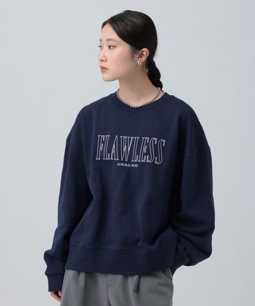 LEPSIM（レプシィム）の「アソートプリント裏毛スウェット　637684（スウェット・レディース・グレー/ネイビー/イエロー・FREE）」の2枚目の写真