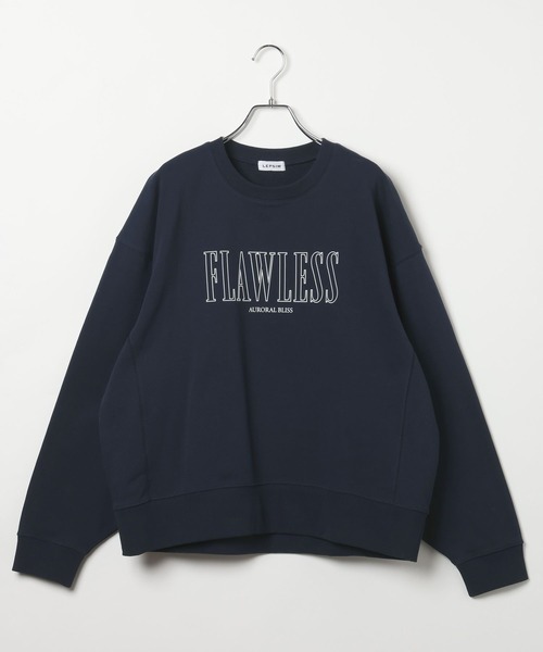 LEPSIM（レプシィム）の「アソートプリント裏毛スウェット　637684（スウェット・レディース・グレー/ネイビー/イエロー・FREE）」の5枚目の写真