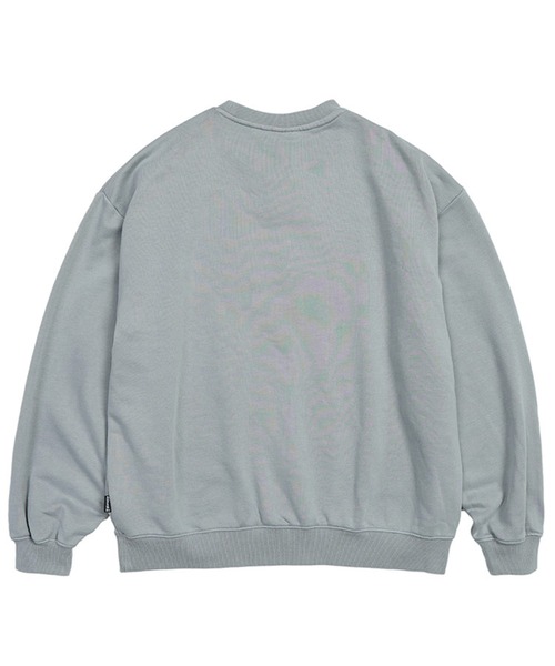THRASHER（スラッシャー）の「THRASHER (スラッシャー) ダメージ デニムロゴ スウェット トレーナー ピグメント加工 裏毛 トレーナー（スウェット・メンズ・グレー/ピンク/ダークグレー・M/L/LL）」の11枚目の写真
