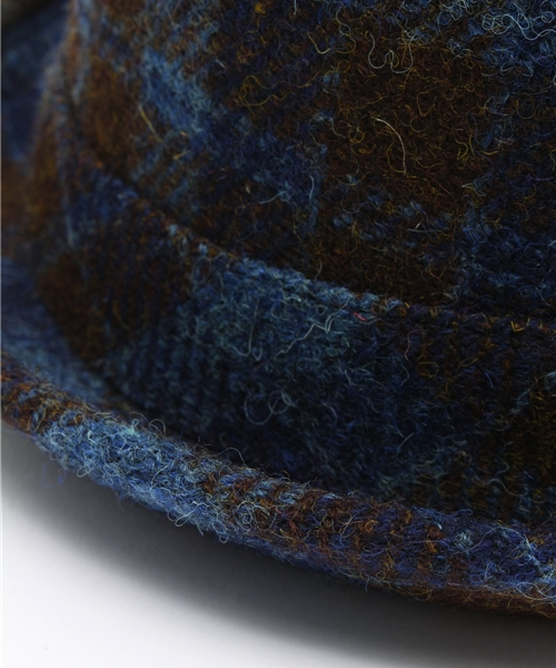 CABALLERO（キャバレロ）の「CABALLERO×HARRIS TWEED PORK PIE HAT GRANADA BLUE（ハット・メンズ・ブルー・M/L）」の5枚目の写真
