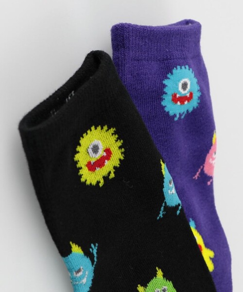 BRANSHES（ブランシェス）の「モンスターソックス（ソックス/靴下・キッズ・パープル/ブラック・13-15㎝/19-21㎝/16-18㎝）」の8枚目の写真