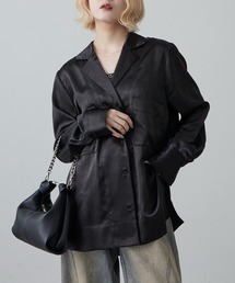 Lui's | サテンジャケットライクシャツ(テーラードジャケット)