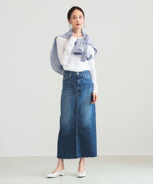 Demi-Luxe BEAMS（デミルクス ビームス）の「コットン ハイツイストシアー Tシャツ（Tシャツ/カットソー・レディース・ホワイト/ミント/ピンク・ONE SIZE）」の9枚目の写真