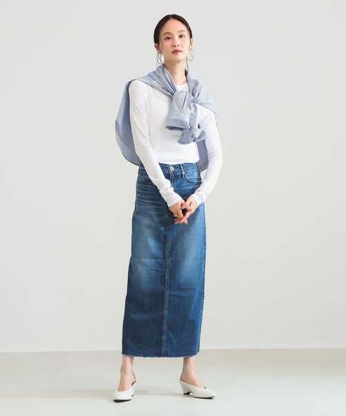 Demi-Luxe BEAMS（デミルクス ビームス）の「コットン ハイツイストシアー Tシャツ（Tシャツ/カットソー・レディース・ホワイト/ミント/ピンク・ONE SIZE）」の11枚目の写真