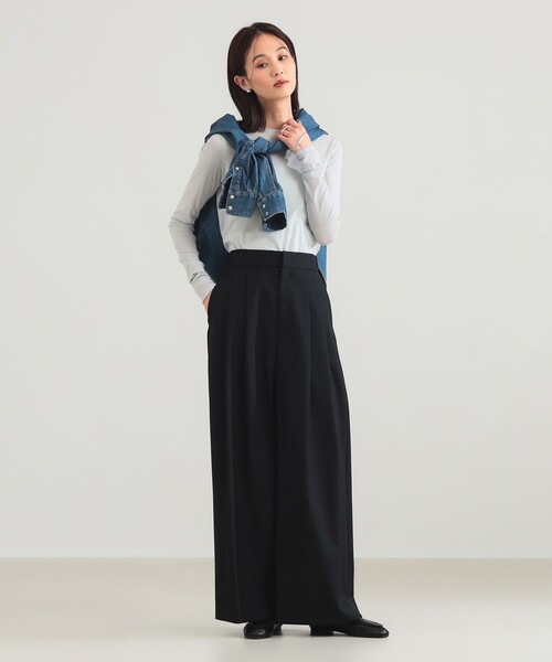 Demi-Luxe BEAMS（デミルクス ビームス）の「コットン ハイツイストシアー Tシャツ（Tシャツ/カットソー・レディース・ホワイト/ミント/ピンク・ONE SIZE）」の15枚目の写真