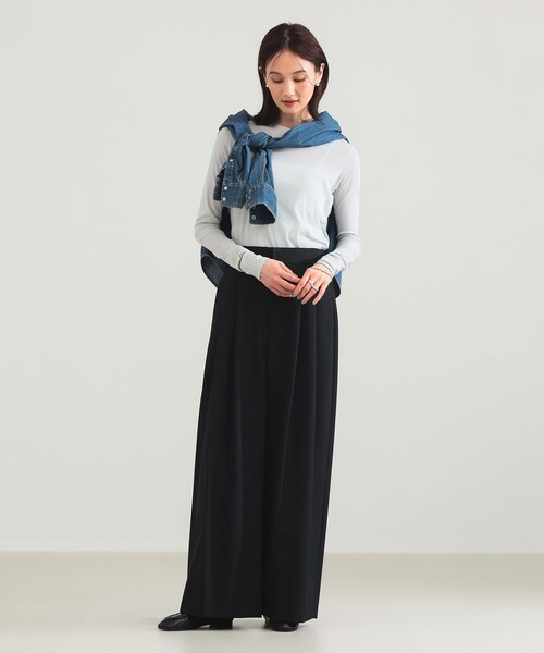 Demi-Luxe BEAMS（デミルクス ビームス）の「コットン ハイツイストシアー Tシャツ（Tシャツ/カットソー・レディース・ホワイト/ミント/ピンク・ONE SIZE）」の16枚目の写真