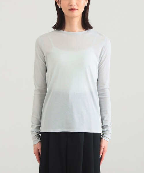 Demi-Luxe BEAMS（デミルクス ビームス）の「コットン ハイツイストシアー Tシャツ（Tシャツ/カットソー・レディース・ホワイト/ミント/ピンク・ONE SIZE）」の19枚目の写真