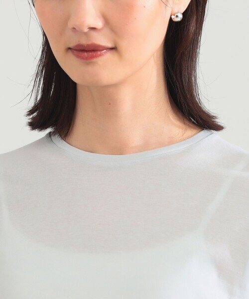 Demi-Luxe BEAMS（デミルクス ビームス）の「コットン ハイツイストシアー Tシャツ（Tシャツ/カットソー・レディース・ホワイト/ミント/ピンク・ONE SIZE）」の22枚目の写真