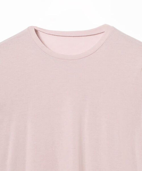 Demi-Luxe BEAMS（デミルクス ビームス）の「コットン ハイツイストシアー Tシャツ 26SS［接触冷感］（Tシャツ/カットソー・レディース・ホワイト/ミント/ピンク・ONE SIZE）」の20枚目の写真