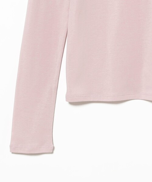 Demi-Luxe BEAMS（デミルクス ビームス）の「コットン ハイツイストシアー Tシャツ 26SS［接触冷感］（Tシャツ/カットソー・レディース・ホワイト/ミント/ピンク・ONE SIZE）」の19枚目の写真