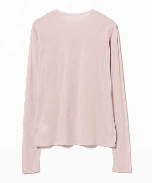 Demi-Luxe BEAMS（デミルクス ビームス）の「コットン ハイツイストシアー Tシャツ 26SS［接触冷感］（Tシャツ/カットソー・レディース・ホワイト/ミント/ピンク・ONE SIZE）」の18枚目の写真