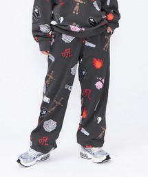 PUNYUS | 【新サイズ】天国と地獄総柄スウェットパンツ(スウェットパンツ)