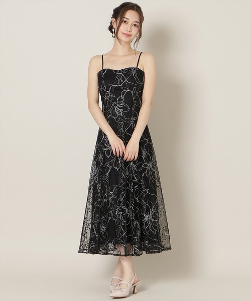 WILLSELECTION(ウィルセレクション)の「フロントスリットフレアブラウス×フレアレースキャミワンピース(ドレス・レディース・ラベンダー/ブラック/ピンク・FREE)」の10枚目の写真