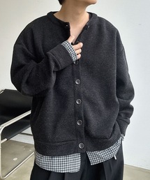 UNDERSTATEMENTs（アンダーステイトメント）の「【ユニセックス】チェックレイヤードカーディガン/ノーカラー（カーディガン/ボレロ）」