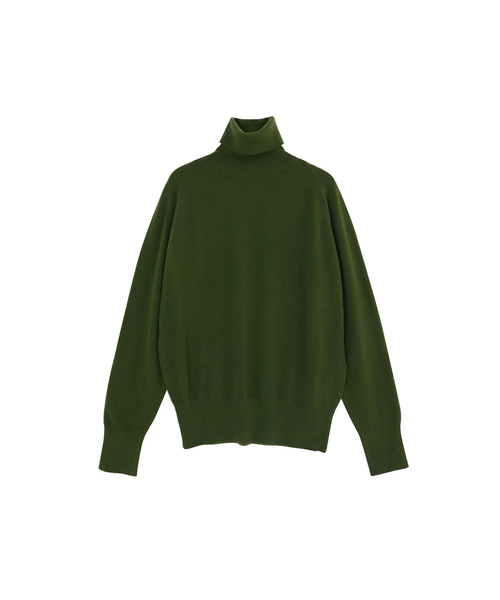 VASCARA(バスカラ)の「Pine Turtleneck Knitwear (7colors)(ニット/セーター・レディース・カーキ/アイボリー/ブラック/ブルー/ライトブラウン/レンガ/パープル・FREE)」の4枚目の写真