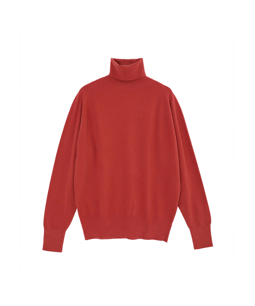 VASCARA(バスカラ)の「Pine Turtleneck Knitwear (7colors)(ニット/セーター・レディース・カーキ/アイボリー/ブラック/ブルー/ライトブラウン/レンガ/パープル・FREE)」の7枚目の写真