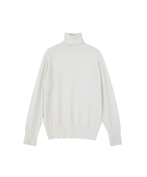 VASCARA(バスカラ)の「Pine Turtleneck Knitwear (7colors)(ニット/セーター・レディース・カーキ/アイボリー/ブラック/ブルー/ライトブラウン/レンガ/パープル・FREE)」の2枚目の写真