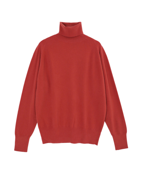 VASCARA(バスカラ)の「Pine Turtleneck Knitwear (7colors)(ニット/セーター・レディース・カーキ/アイボリー/ブラック/ブルー/ライトブラウン/レンガ/パープル・FREE)」の10枚目の写真