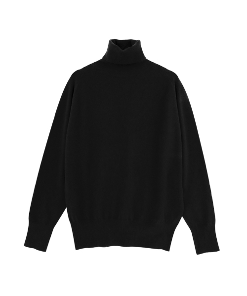 VASCARA(バスカラ)の「Pine Turtleneck Knitwear (7colors)(ニット/セーター・レディース・カーキ/アイボリー/ブラック/ブルー/ライトブラウン/レンガ/パープル・FREE)」の12枚目の写真