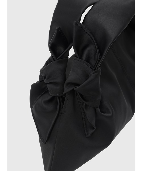 anuans（アニュアンス）の「ノットサテンバッグ（ハンドバッグ・レディース・ブラウン/ホワイト/ブラック・FREE）」の21枚目の写真