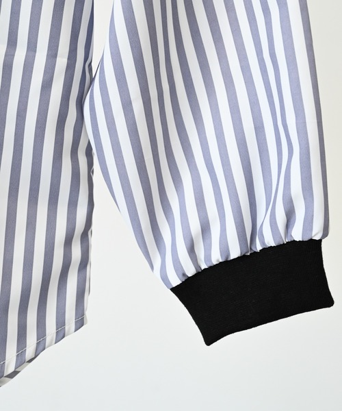GENERATOR(ジェネレーター)の「ジェネレーター ストライプシャツ(シャツ/ブラウス・キッズ・ブラック/グレー・M/L/XL)」の4枚目の写真