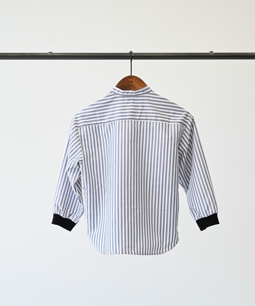 GENERATOR(ジェネレーター)の「ジェネレーター ストライプシャツ(シャツ/ブラウス・キッズ・ブラック/グレー・M/L/XL)」の7枚目の写真