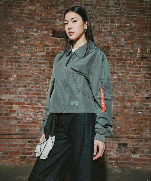 Alpha Industries（アルファインダストリーズ）の「Alpha Industries/アルファ インダストリーズ/CWU 36/P RELAXED W/ウィメンズ シーダブリューユー 36P リラックスド（ブルゾン・レディース・ブラック/ピンク/グレー系その他6・M/S）」の6枚目の写真