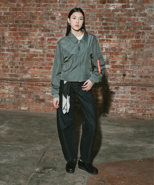 Alpha Industries（アルファインダストリーズ）の「Alpha Industries/アルファ インダストリーズ/CWU 36/P RELAXED W/ウィメンズ シーダブリューユー 36P リラックスド（ブルゾン・レディース・ブラック/ピンク/グレー系その他6・M/S）」の8枚目の写真
