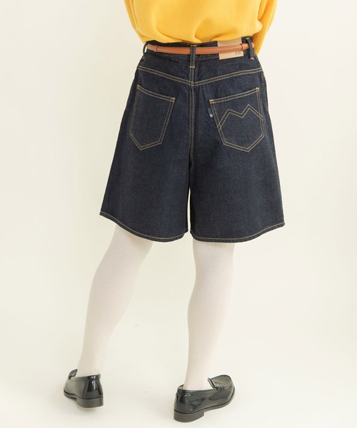 My Fav. CHILD WOMAN(マイファブチャイルドウーマン)の「11.36OZムラ糸デニム ショートパンツ(デニムパンツ・レディース・ネイビー・36/38)」の7枚目の写真