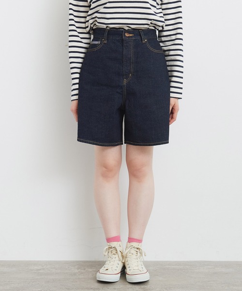 My Fav. CHILD WOMAN(マイファブチャイルドウーマン)の「11.36OZムラ糸デニム ショートパンツ(デニムパンツ・レディース・ネイビー・36/38)」の18枚目の写真