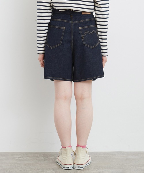 My Fav. CHILD WOMAN(マイファブチャイルドウーマン)の「11.36OZムラ糸デニム ショートパンツ(デニムパンツ・レディース・ネイビー・36/38)」の16枚目の写真