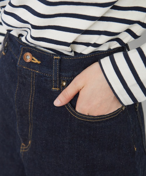 My Fav. CHILD WOMAN(マイファブチャイルドウーマン)の「11.36OZムラ糸デニム ショートパンツ(デニムパンツ・レディース・ネイビー・36/38)」の14枚目の写真