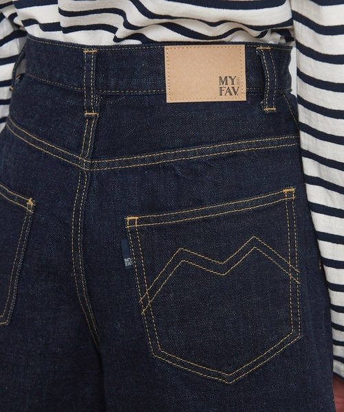 My Fav. CHILD WOMAN(マイファブチャイルドウーマン)の「11.36OZムラ糸デニム ショートパンツ(デニムパンツ・レディース・ネイビー・36/38)」の12枚目の写真