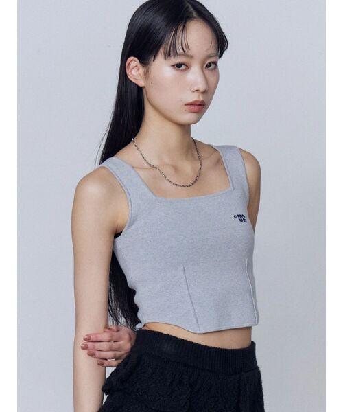 EMODA（エモダ）の「ミニマルフィットニット（ニット/セーター・レディース・ホワイト/グレー/イエロー/ブルー/ブラック・FREE）」の8枚目の写真