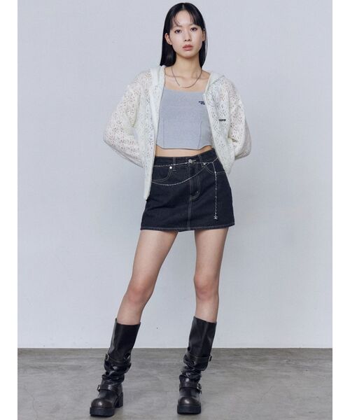 EMODA（エモダ）の「ミニマルフィットニット（ニット/セーター・レディース・ホワイト/グレー/イエロー/ブルー/ブラック・FREE）」の10枚目の写真