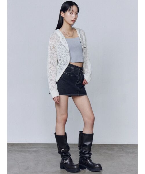 EMODA（エモダ）の「ミニマルフィットニット（ニット/セーター・レディース・ホワイト/グレー/イエロー/ブルー/ブラック・FREE）」の11枚目の写真