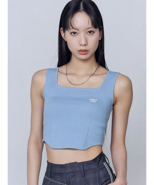 EMODA（エモダ）の「ミニマルフィットニット（ニット/セーター・レディース・ホワイト/グレー/イエロー/ブルー/ブラック・FREE）」の12枚目の写真