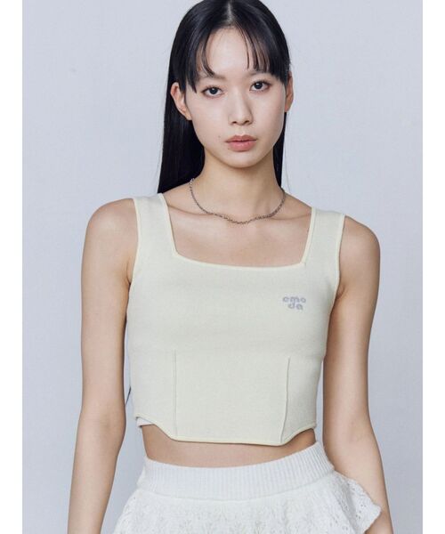 EMODA（エモダ）の「ミニマルフィットニット（ニット/セーター・レディース・ホワイト/グレー/イエロー/ブルー/ブラック・FREE）」の16枚目の写真